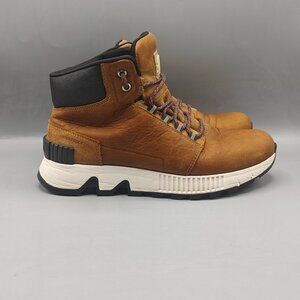 Sorel Boots Mens Size 8.5US Brown Waterproof Leather Winter Snow NM3857-286